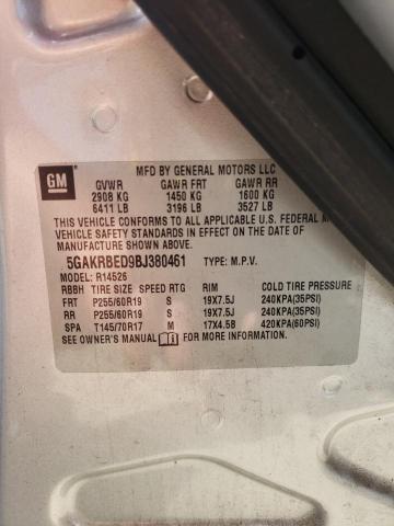 Photo 10 from auction – 2011 BUICK ENCLAVE CX with VIN 5GAKRBED9BJ380461