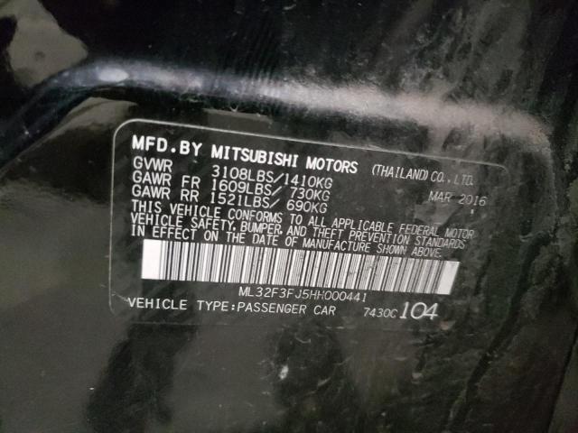 Photo 10 from auction – 2017 MITSUBISHI MIRAGE G4 with VIN ML32F3FJ5HH000441