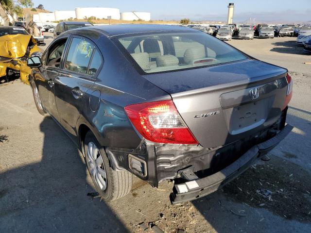 Photo 3 from auction – 2012 HONDA CIVIC LX with VIN 19XFB2F56CE054790