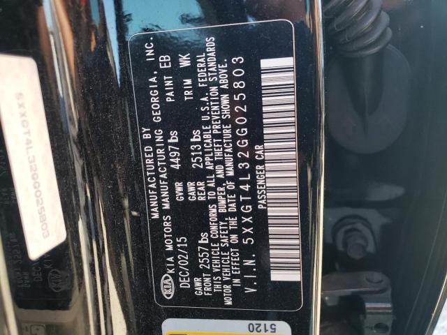 Photo 10 from auction – 2016 KIA OPTIMA with VIN 5XXGT4L32GG025803