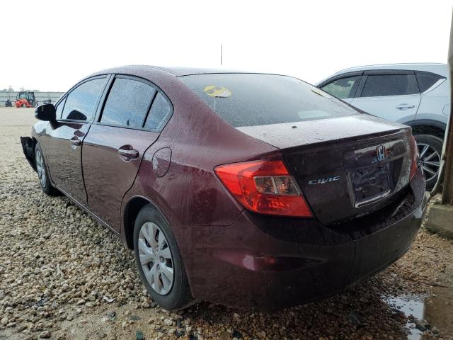 Photo 3 from auction – 2012 HONDA CIVIC LX with VIN 2HGFB2F55CH532087