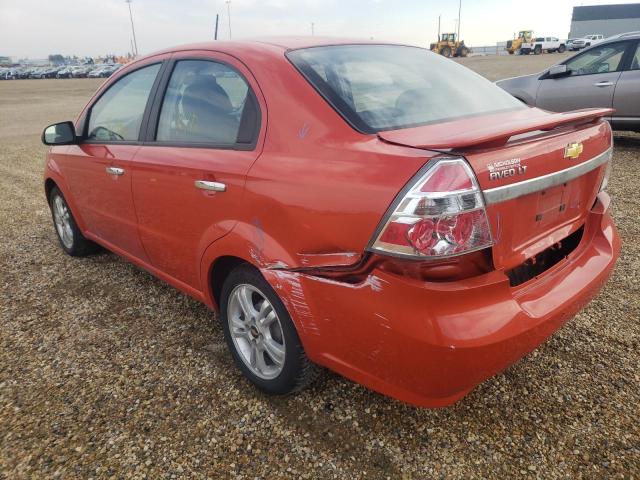 Photo 3 from auction – 2009 CHEVROLET AVEO LT with VIN 3G1TX55E39L125285