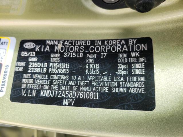 Photo 10 from auction – 2013 KIA SOUL with VIN KNDJT2A58D7610811