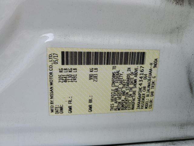 Photo 10 from auction – 2017 NISSAN MAXIMA 3.5 with VIN 1N4AA6AP1HC434167