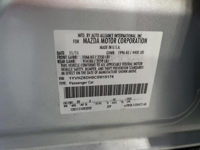 Photo 10 from auction – 2012 MAZDA 6 I with VIN 1YVHZ8DH9C5M15178