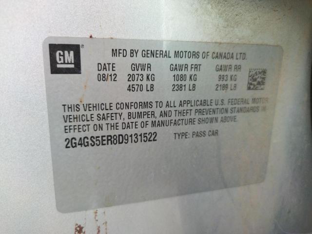 Photo 10 from auction – 2013 BUICK REGAL PREM with VIN 2G4GS5ER8D9131522