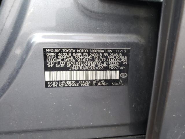 Photo 10 from auction – 2014 LEXUS IS 250 with VIN JTHBF1D24E5021063