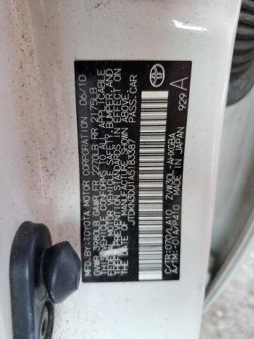 Photo 10 from auction – 2010 TOYOTA PRIUS with VIN JTDKN3DU1A5183387