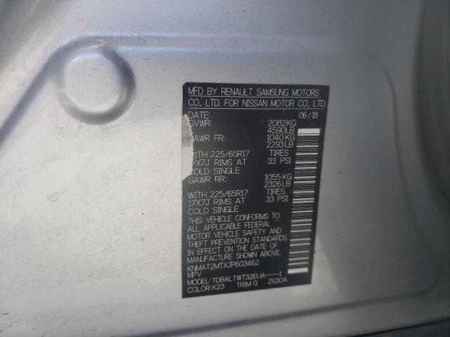 Photo 10 from auction – 2018 NISSAN ROGUE S with VIN KNMAT2MTXJP603462