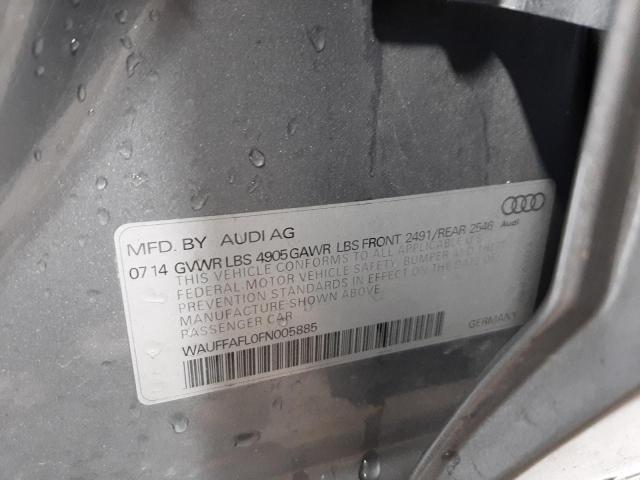 Photo 10 from auction – 2015 AUDI A4 PREMIUM with VIN WAUFFAFL0FN005885
