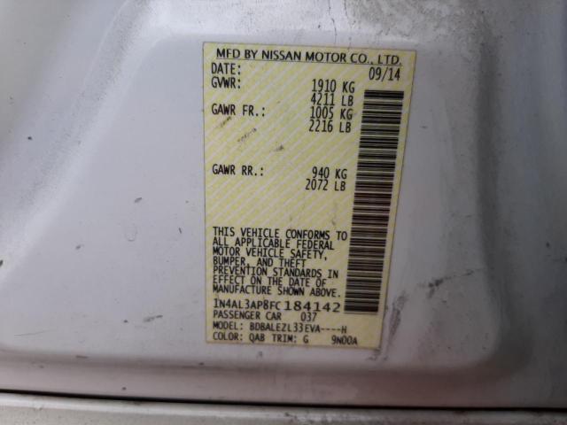 Photo 10 from auction – 2015 NISSAN ALTIMA 2.5 with VIN 1N4AL3AP8FC184142