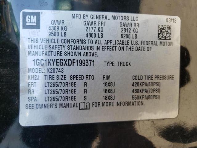 Photo 10 from auction – 2013 CHEVROLET SILVERADO with VIN 1GC1KYEGXDF199371