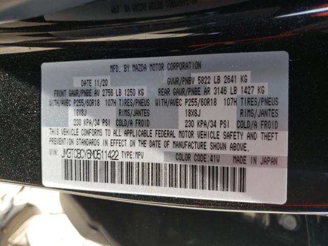 Photo 10 from auction – 2021 MAZDA CX-9 TOURI with VIN JM3TCBCY6M0511422