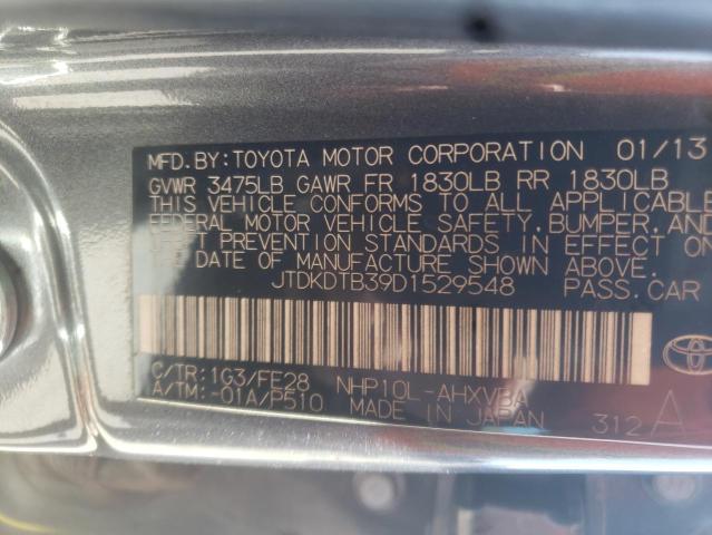 Photo 10 from auction – 2013 TOYOTA PRIUS C with VIN JTDKDTB39D1529548
