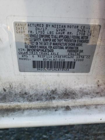 Photo 10 from auction – 2017 NISSAN VERSA S with VIN 3N1CN7AP1HL873423