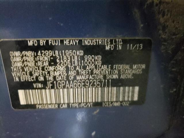 Photo 10 from auction – 2014 SUBARU IMPREZA with VIN JF1GPAA66E9235711