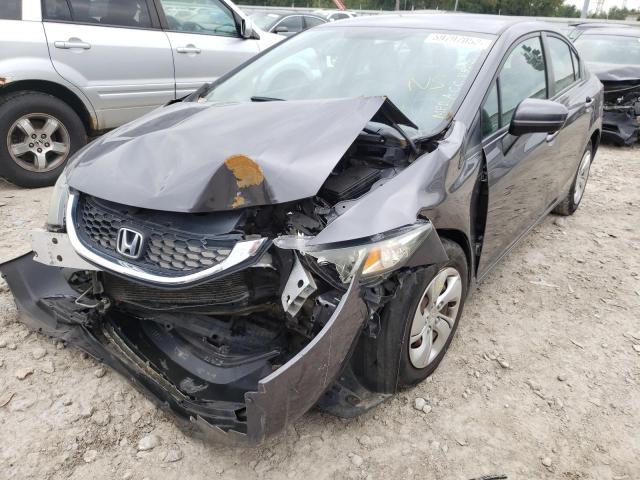 Photo 2 from auction – 2014 HONDA CIVIC LX with VIN 2HGFB2F52EH555328