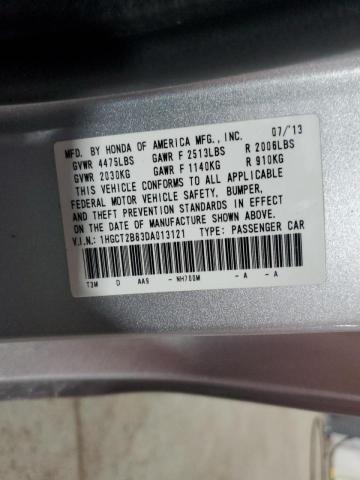 Photo 10 from auction – 2013 HONDA ACCORD EXL with VIN 1HGCT2B83DA013121