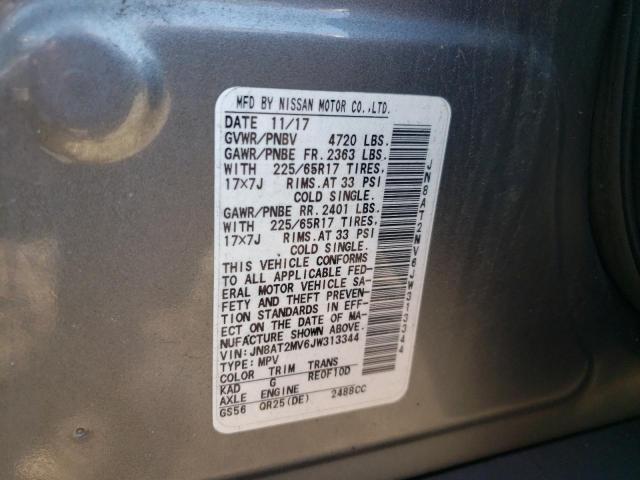 Photo 10 from auction – 2018 NISSAN ROGUE S with VIN JN8AT2MV6JW313344