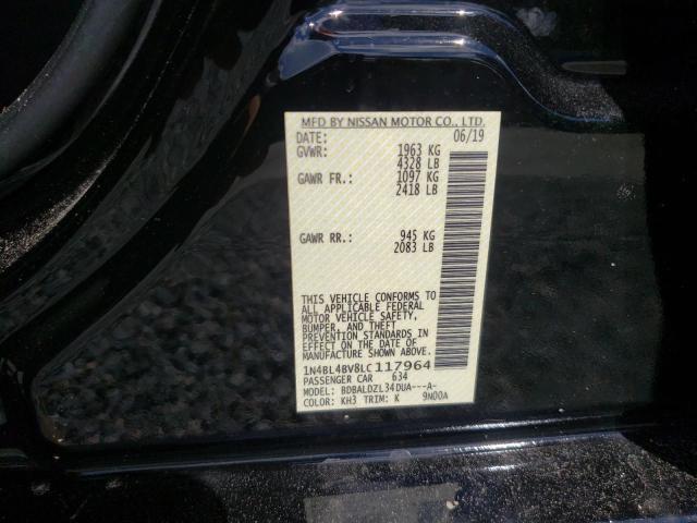 Photo 10 from auction – 2020 NISSAN ALTIMA S with VIN 1N4BL4BV8LC117964
