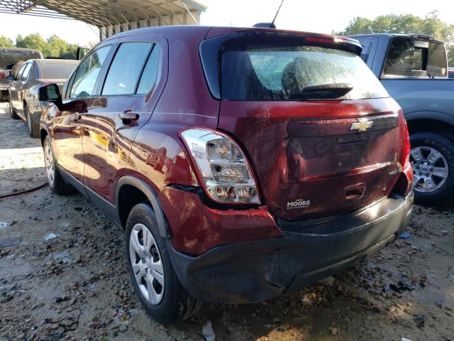 Фото 3 с аукциона – 2016 CHEVROLET TRAX LS с VIN 3GNCJKSB2GL244676