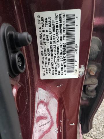 Photo 10 from auction – 2015 HONDA CIVIC LX with VIN 19XFB2F57FE268000