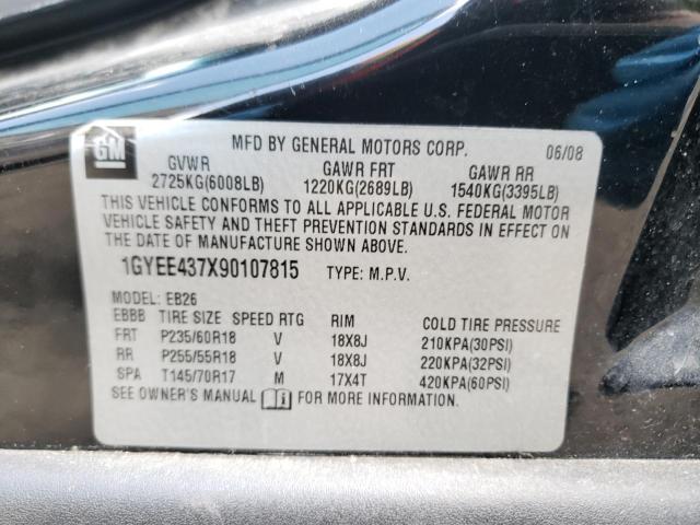 Photo 10 from auction – 2009 CADILLAC SRX with VIN 1GYEE437X90107815