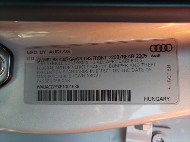 Photo 10 from auction – 2015 AUDI A3 PREMIUM with VIN WAUACGFFXF1001639