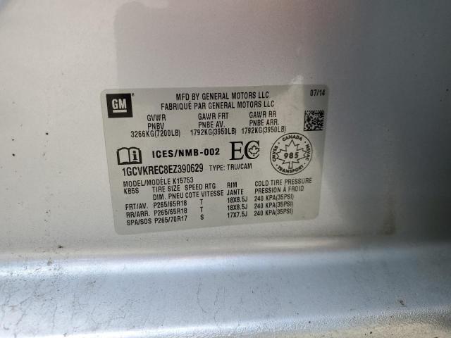 Photo 10 from auction – 2014 CHEVROLET SILVERADO with VIN 1GCVKREC8EZ390629