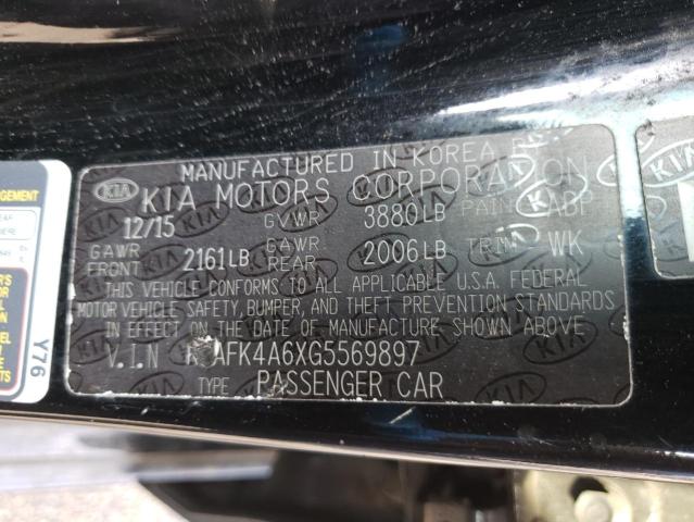 Photo 10 from auction – 2016 KIA FORTE LX with VIN KNAFK4A6XG5569897