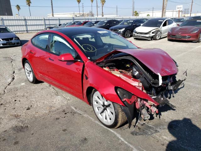 TESLA MODEL 3 2022 with VIN 5YJ3E1EA9NF304801 - Photo from auction