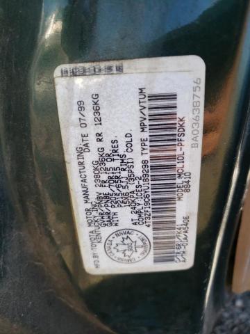 Photo 10 from auction – 2000 TOYOTA SIENNA CE with VIN 4T3ZF19C6YU189298