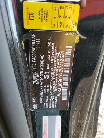 Photo 10 from auction – 2012 BMW 135 I with VIN WBAUC9C5XCVM12631
