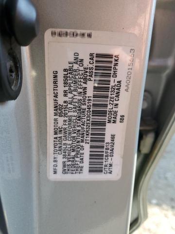 Photo 10 from auction – 2003 TOYOTA COROLLA MA with VIN 2T1KR32EX3C045191
