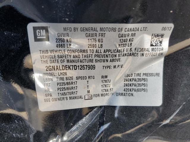 Photo 10 from auction – 2013 CHEVROLET EQUINOX LT with VIN 2GNALDEK7D1267909