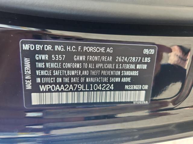 Foto 10 de la subasta – 2020 PORSCHE PANAMERA B con VIN WP0AA2A79LL104224