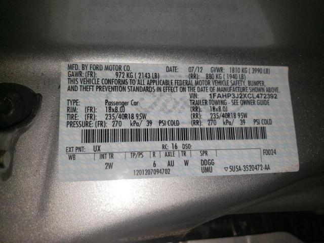 Photo 10 from auction – 2012 FORD FOCUS TITA with VIN 1FAHP3J2XCL472392