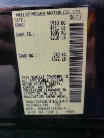 Photo 10 from auction – 2013 NISSAN ALTIMA 2.5 with VIN 1N4AL3APXDC916347