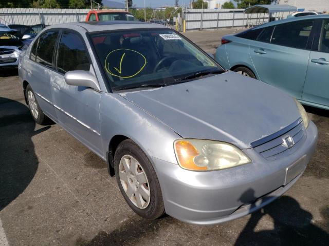 HONDA CIVIC EX 2002 with VIN 2HGES25722H536384 - Photo from auction
