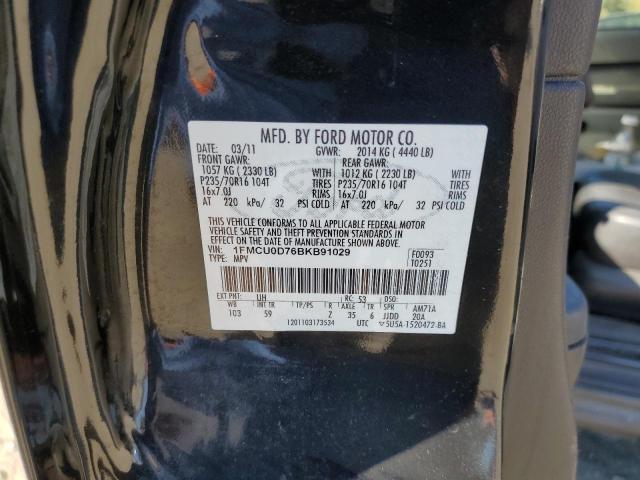 Photo 10 from auction – 2011 FORD ESCAPE XLT with VIN 1FMCU0D76BKB91029