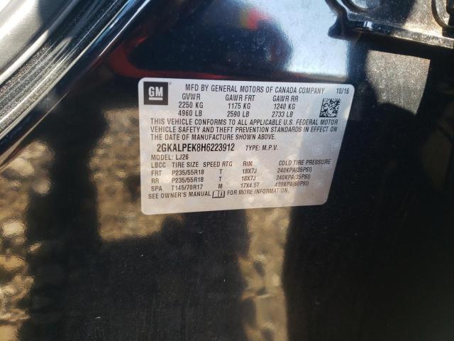 Photo 10 from auction – 2017 GMC TERRAIN SL with VIN 2GKALPEK8H6223912