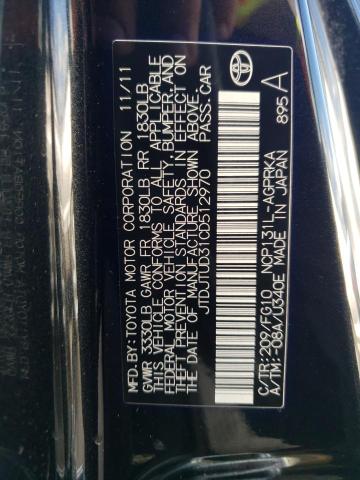 Photo 10 from auction – 2012 TOYOTA YARIS with VIN JTDJTUD31CD512970
