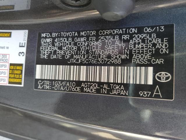 Photo 10 from auction – 2014 TOYOTA SCION TC with VIN JTKJF5C76E3072988
