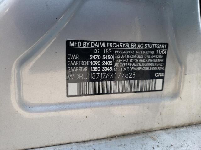Photo 10 from auction – 2006 MERCEDES-BENZ E 350 4MAT with VIN WDBUH87J76X177828