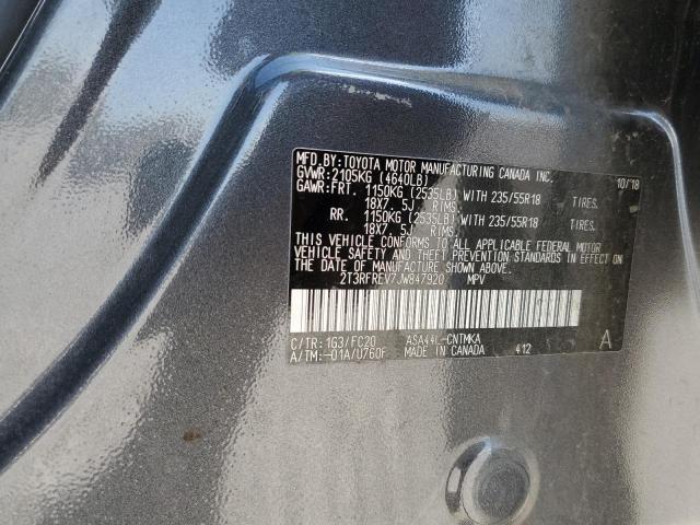 Zdjęcie 10 z aukcji – 2018 TOYOTA RAV4 z VIN 2T3RFREV7JW847920