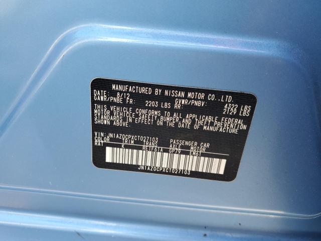 Photo 10 from auction – 2012 NISSAN LEAF SV with VIN JN1AZ0CPXCT027103