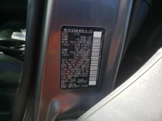 Photo 10 from auction – 2015 NISSAN JUKE S with VIN JN8AF5MR3FT508001