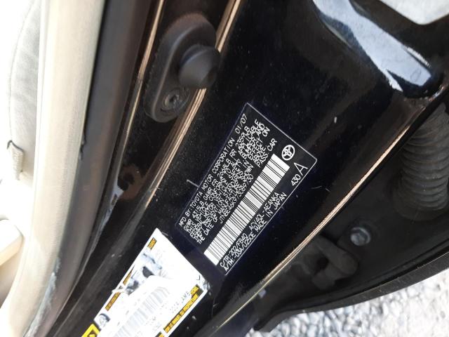 Photo 10 from auction – 2007 TOYOTA CAMRY CE with VIN JTNBE46K973089730