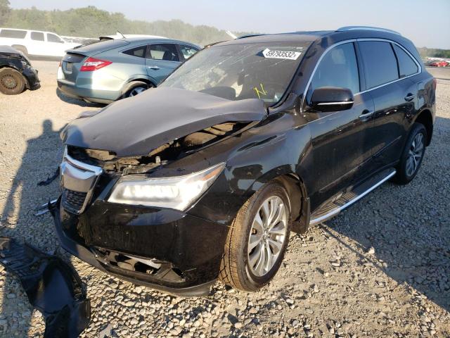 Photo 2 from auction – 2016 ACURA MDX TECHNO with VIN 5FRYD3H40GB012580
