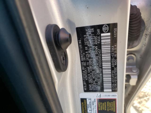 Photo 10 from auction – 2014 TOYOTA CAMRY L with VIN 4T1BF1FKXEU452457